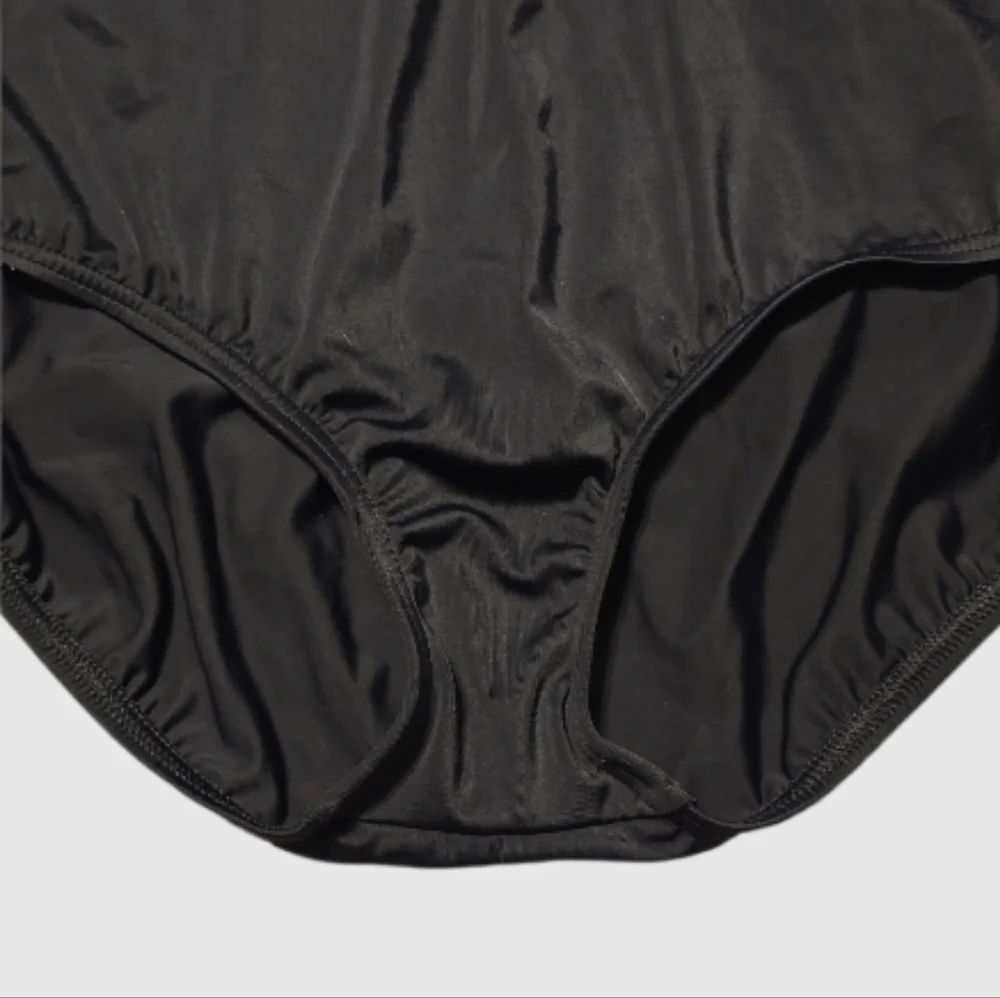 Lands' End One Piece Swimsuit Women's 14DDD Black Tugless Low Leg UPF 50 Beachy - Picture 5 of 9